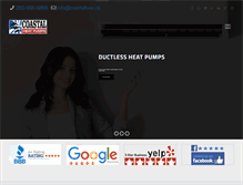 Tablet Screenshot of coastalheatpumps.com